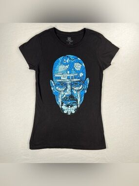 Breaking Bad T-shirt Heisenberg Walter White Women's Medium
Black Blue Graphic